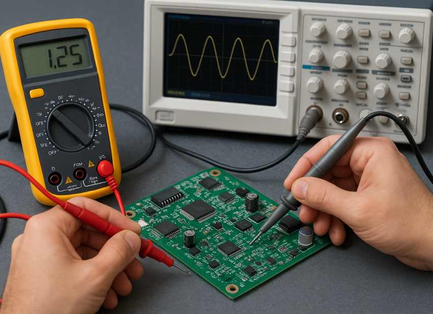 اسیلوسکوپ و مولتی متر
