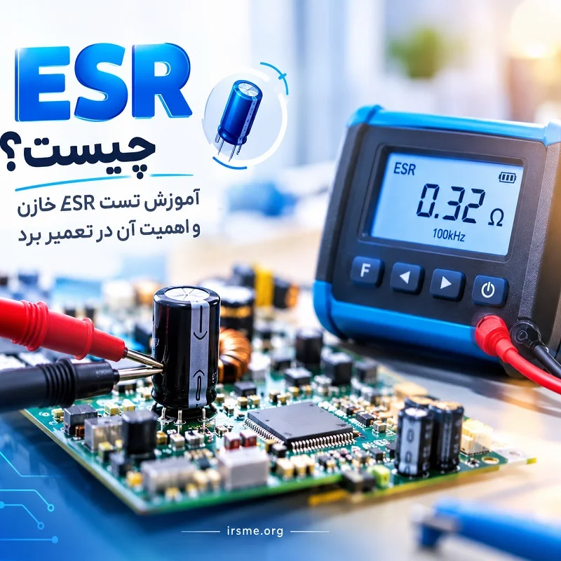 ESR چیست؟ آموزش تست ESR خازن و اهمیت آن در تعمیر برد
