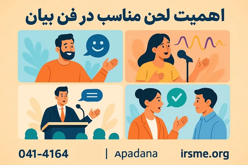 اهمیت لحن مناسب در فن بیان-آموزشگاه آپادانا تبریز اهمیت لحن مناسب در فن بیان-آموزشگاه آپادانا تبریز