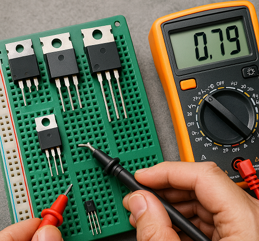 بررسی و تست ترانزیستورهای قدرت و معمولی 1 بررسی و تست ترانزیستورهای قدرت و معمولی