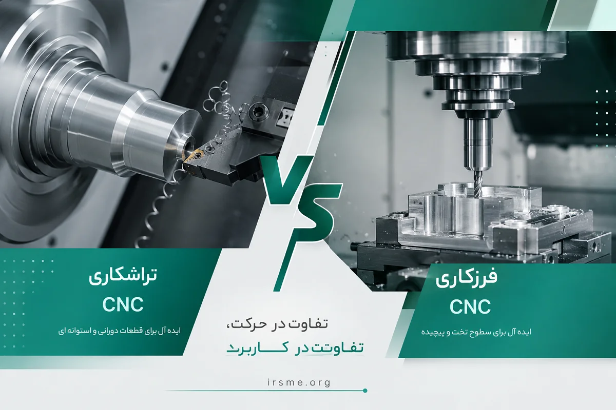 تفاوت تراشکاری CNC و فرزکاری CNC