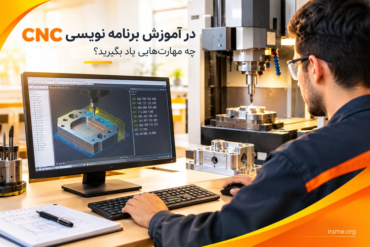 در آموزش برنامه نویسی CNC چه مهارت هایی یاد می گیرید؟