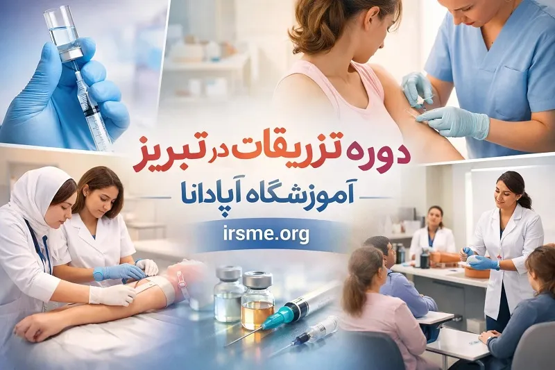 کلاس عملی تزریقات در آموزشگاه آپادانا تبریز با مدرس مجرب
