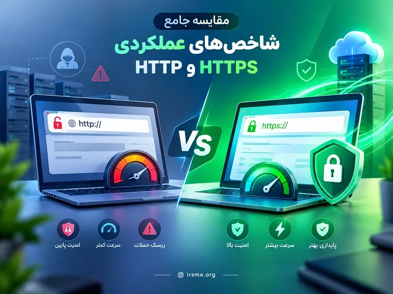 مقایسه جامع شاخص های عملکردی HTTP و HTTPS