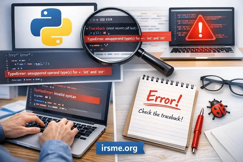 چگونه ارورهای قرمز پایتون را بخوانیم؟