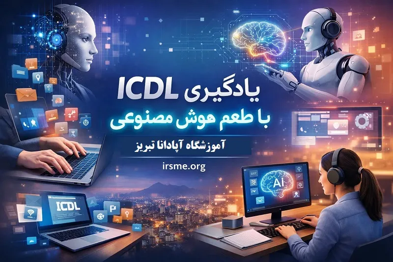 یادگیری ICDL با طعم هوش مصنوعی در تبریز در آموزشگاه آپادانا یادگیری ICDL با طعم هوش مصنوعی در تبریز در آموزشگاه آپادانا